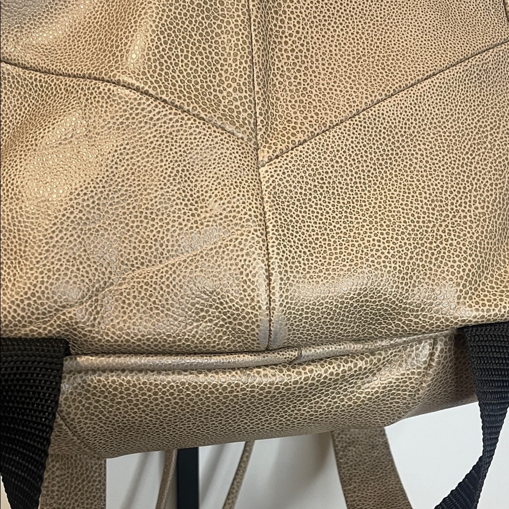 Fringe Pebble Leather Backpack - image 4